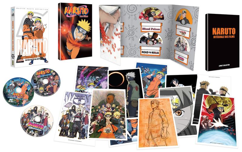 Naruto : Les films - Intgrale (11 films) - Edition Collector Limite - Coffret A4 Blu-ray