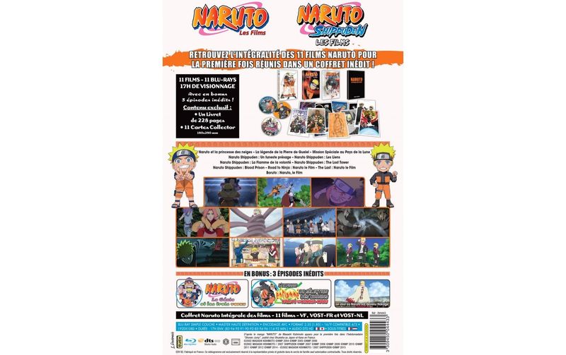 IMAGE 3 : Naruto : Les films - Intégrale (11 films) - Edition Collector Limitée - Coffret A4 Blu-ray