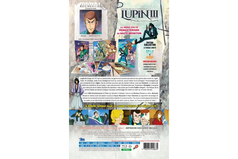 IMAGE 3 : Lupin III (Edgar de la Cambriole) - Saison 1 - Edition Collector Limitée A4 - Combo Blu-ray + DVD