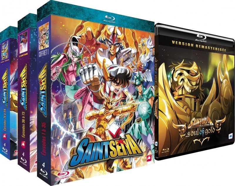Saint Seiya (Les Chevaliers du Zodiaque) + Soul of Gold - Intégrale - Pack 3 Coffrets Blu-ray + 2 Blu-ray