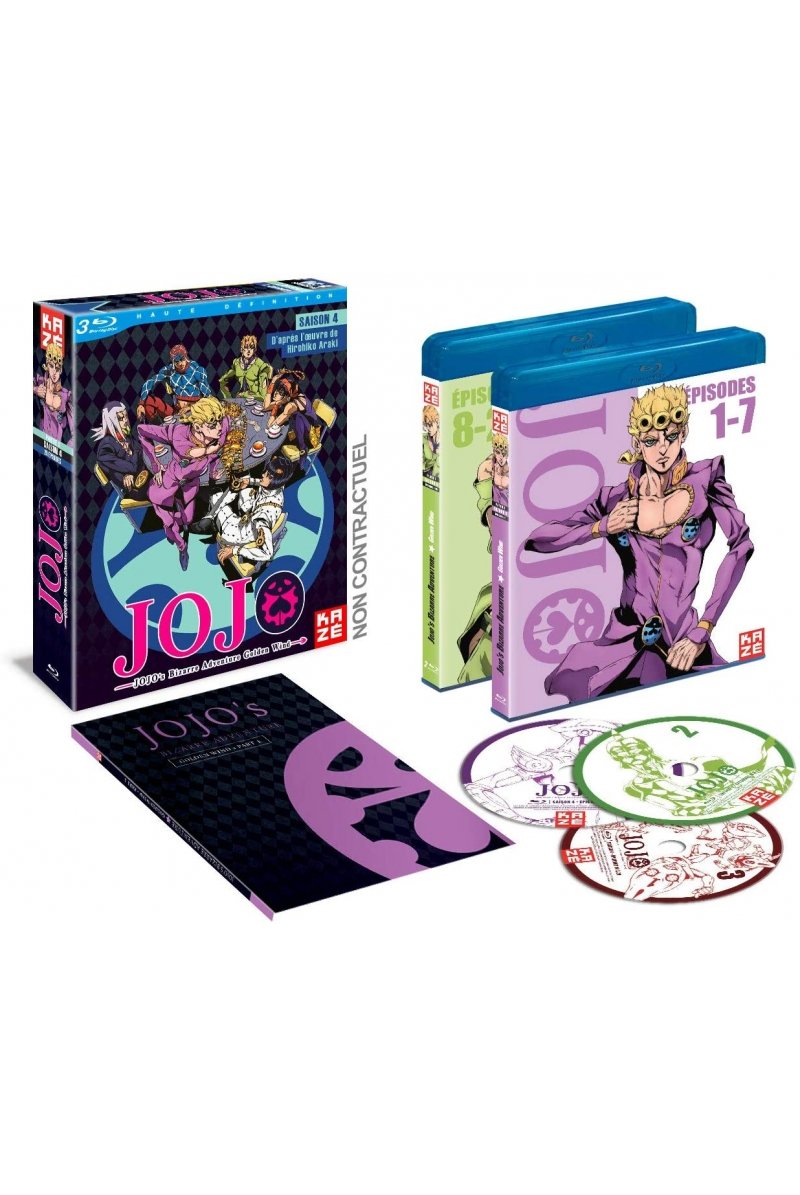 IMAGE 2 : Jojo's Bizarre Adventure - Saison 4 - Partie 1 (Arc : Golden Wind) - Coffret Blu-ray