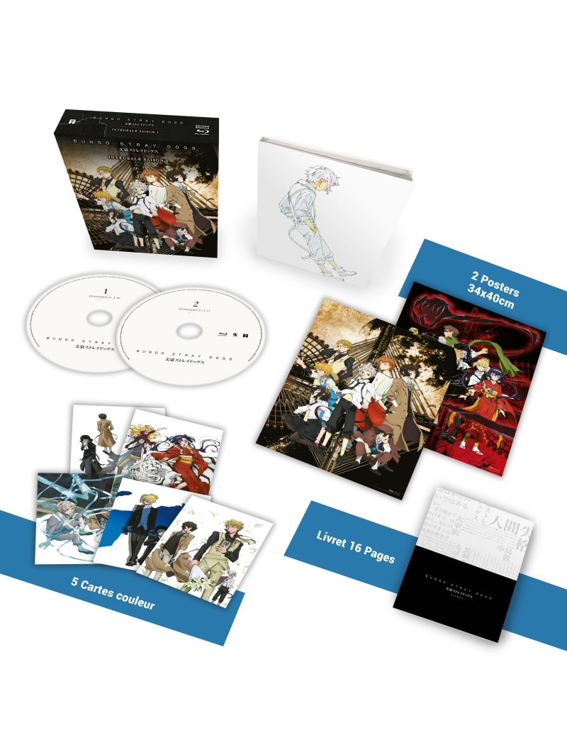 IMAGE 2 : Bungo Stray Dogs - Saison 1 - Edition Collector - Coffret Blu-Ray