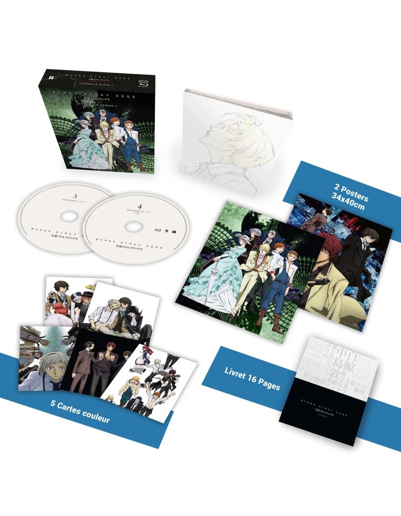 IMAGE 2 : Bungo Stray Dogs - Saison 2 + OAV - Edition Collector - Coffret Blu-Ray