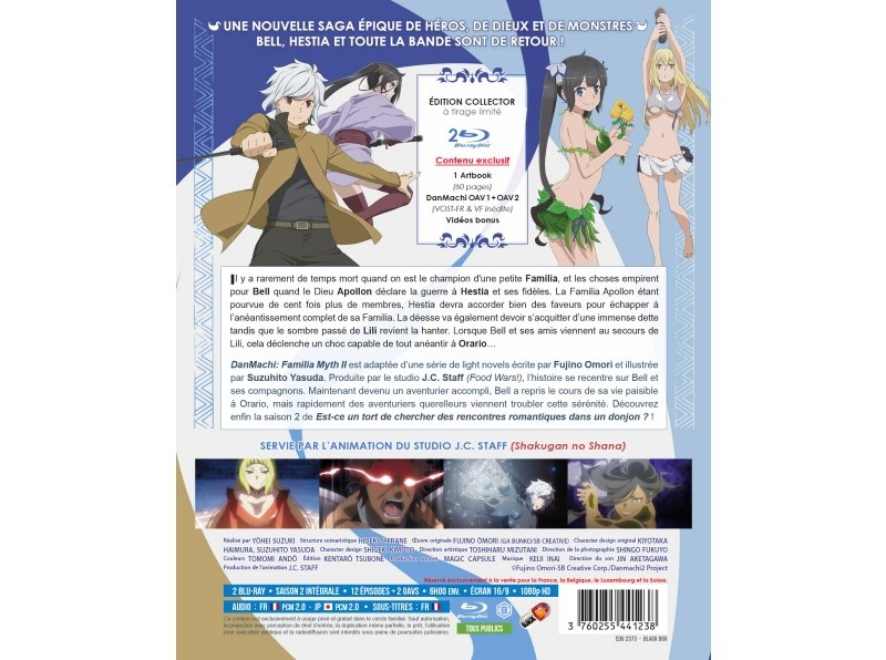 IMAGE 2 : DanMachi: Familia Myth - Saison 2 - Edition Collector - Coffret Blu-ray