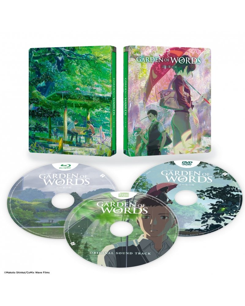 IMAGE 4 : Garden of Words - Film - Edition Steelbook - Combo Blu-ray + DVD + CD Audio