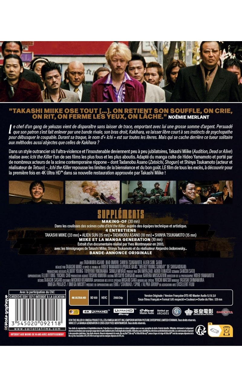 IMAGE 2 : Ichi The Killer - Film Live - Blu-ray 4K Ultra HD