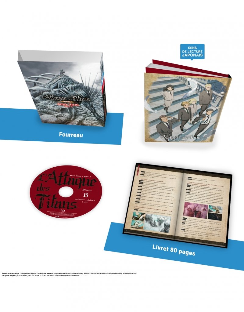 IMAGE 3 : L'Attaque des Titans - Saison 4 (Finale) - Partie 3 - Edition Collector - Coffret Blu-Ray