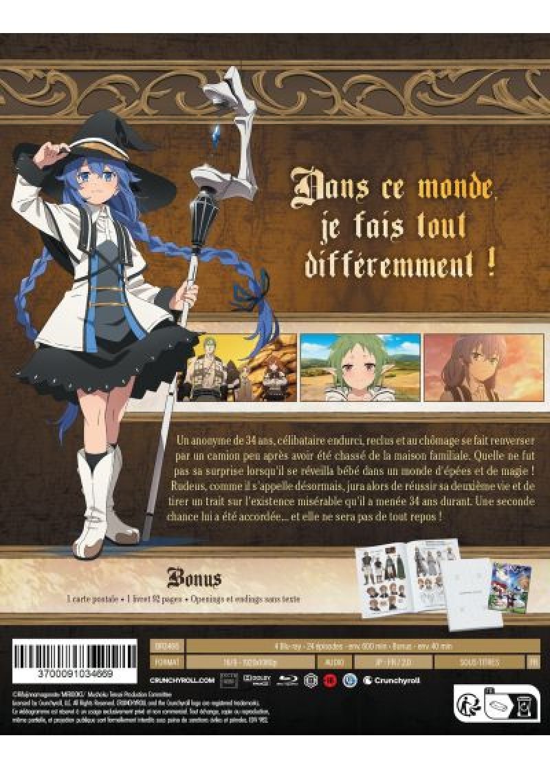 IMAGE 3 : Mushoku Tensei : Jobless Reincarnation - Saison 1 (2021) - Coffret Blu-ray
