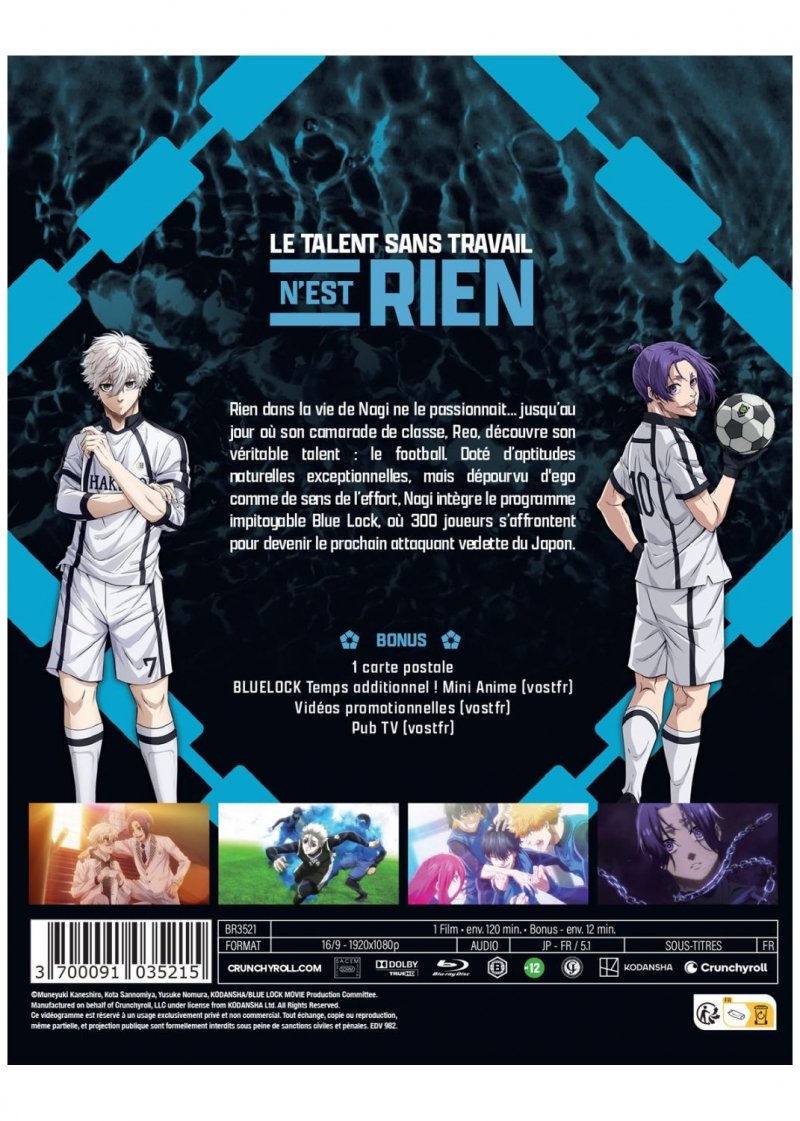 IMAGE 4 : Blue Lock le film : �pisode Nagi - Blu-ray