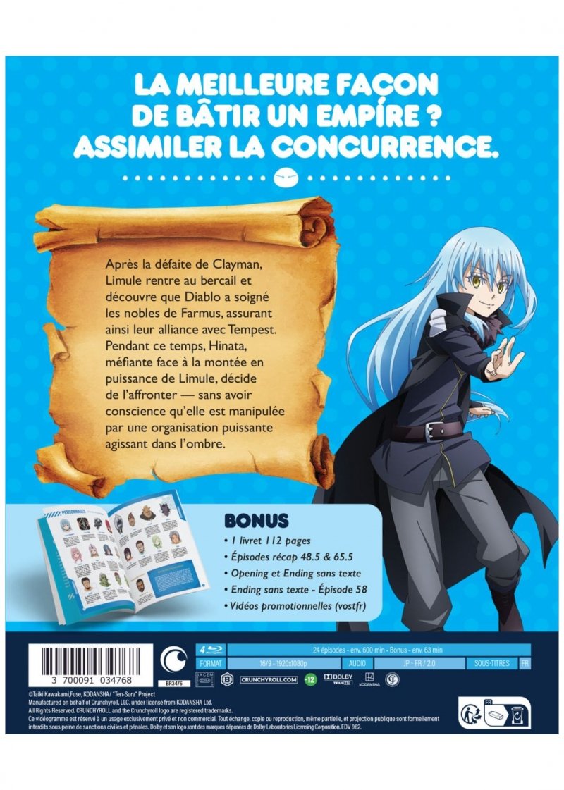 IMAGE 3 : Moi Quand Je me r�incarne en Slime - Saison 3 - Coffret Blu-ray