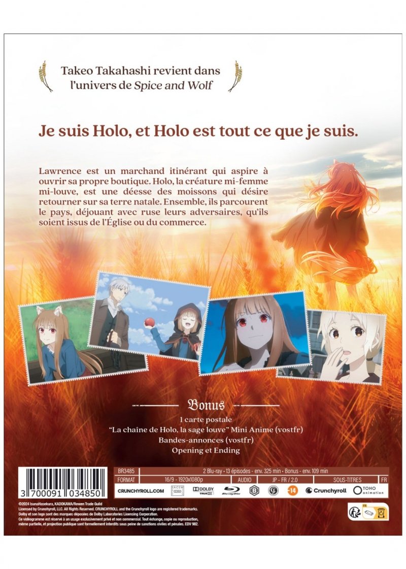 IMAGE 3 : Spice and Wolf : Merchant Meets the Wise Wolf - Saison 1 - Blu-ray