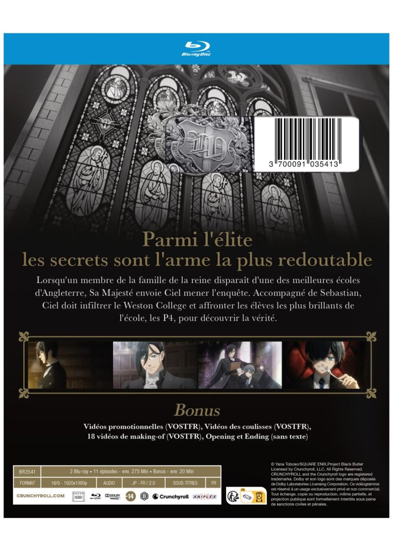 IMAGE 3 : Black Butler - Public School Arc - SAISON 4 - Blu-ray
