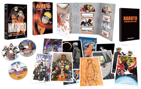 Naruto : Les films - Intégrale (11 films) - Edition Collector Limitée - Coffret A4 DVD