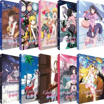 Monogatari - Pack 10 coffrets - Combo DVD + Blu-ray