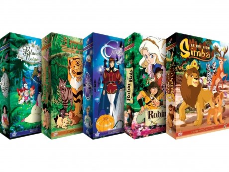 Collection Enfants - Pack 5 Coffrets DVD - 234 pisodes - (Cendrillon, Blanche Neige, Robin des bois, Roi Lion, Le livre de la Jungle)