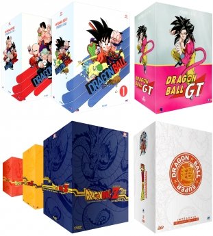 Dragon Ball + Dragon Ball Z + Dragon Ball GT + Dragon Ball Super - Intégrale - Pack 7 Coffrets DVD