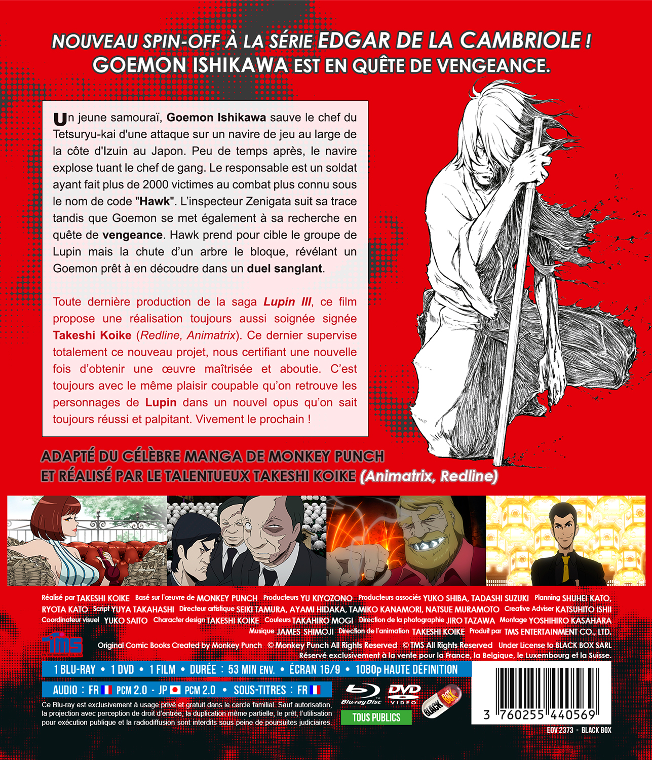 Lupin Iii La Brume De Sang De Goemon Ishikawa Lupin III : La brume de Sang de Goemon Ishikawa ★ Edition (Blu-ray + DVD)